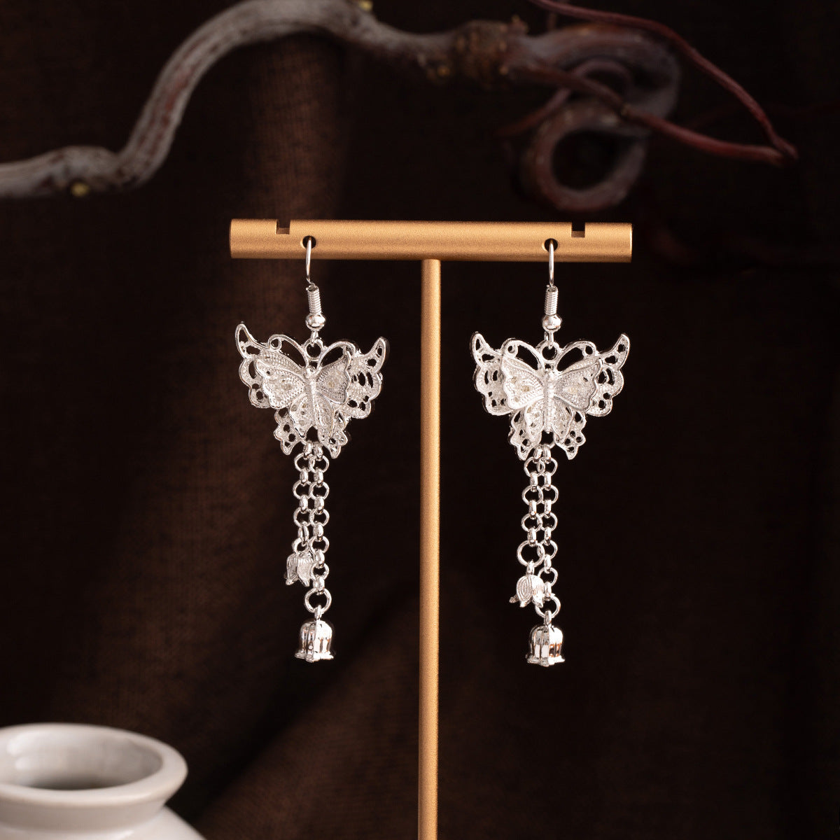 Wholesale Long tassel ethnic minority earrings